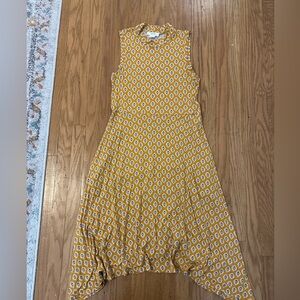 Anthropologie sleeveless swing dress